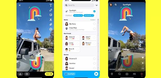 Spotlight, aposta do Snapchat contra TikTok, já tem 100 milhões de usuários - 05/02/2021 5